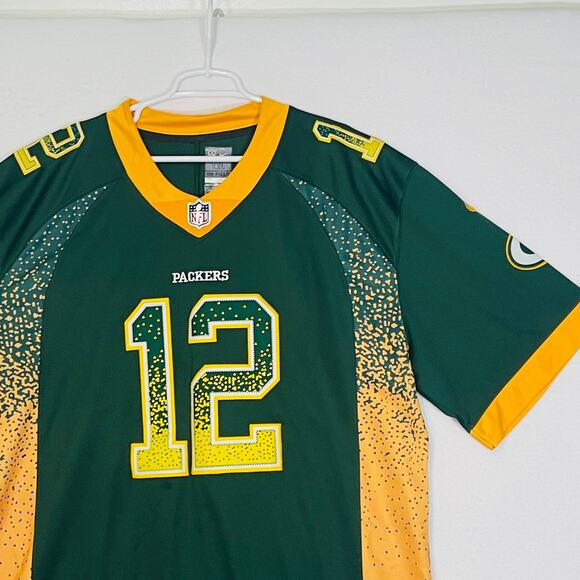NIKE Elite Drift Aaron Rodgers #12 Green Bay Packer Football Jersey On Field XXL - Picture 5 of 11